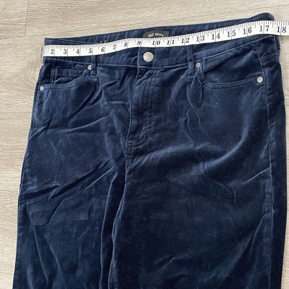 Womens Pants Size 12 Velvet Grunge Goth Fall Vamp Holiday Winter Chic Date Night - Picture 3 of 7